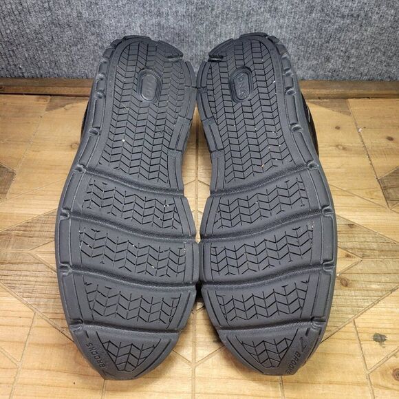 Brooks Addiction Walker Mens 13 Black Slip Resistant Strap Sneakers Shoes - Picture 8 of 11